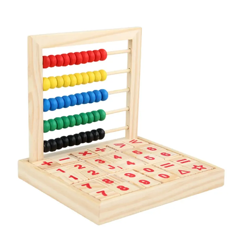 3  Multi Color Wooden Abacus Maths Games- F47-72-13