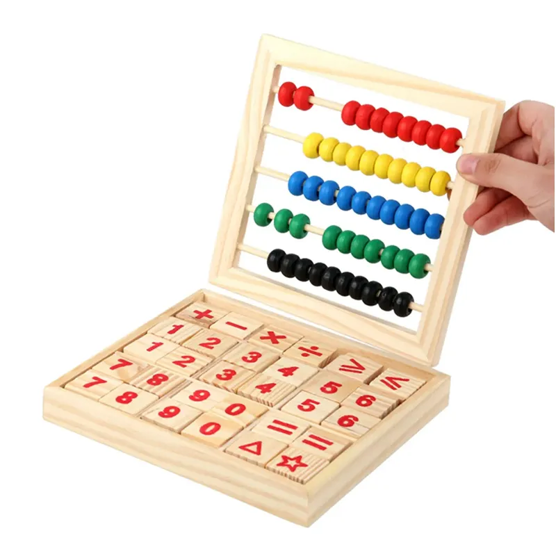 3  Multi Color Wooden Abacus Maths Games- F47-72-13