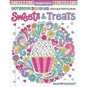 Arts and Craft | Notebook Doodles -Sweets & Treats Coloring Book| Wellspring