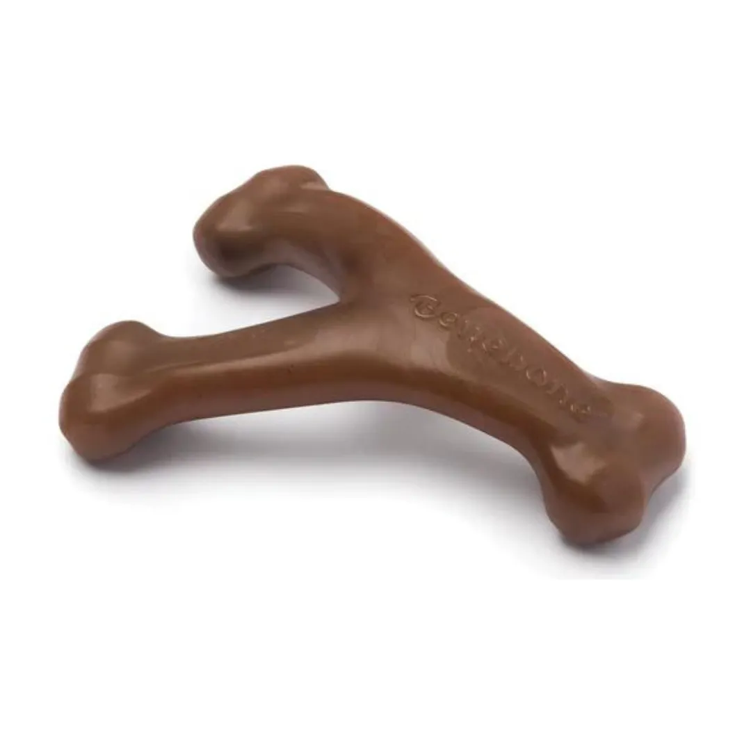 Benebone Wishbone Peanut Butter Flavor Dog Chew Toy