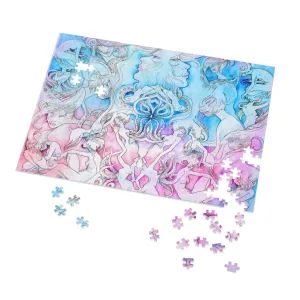 Birth Of Density Watercolor Art Jigsaw Puzzle