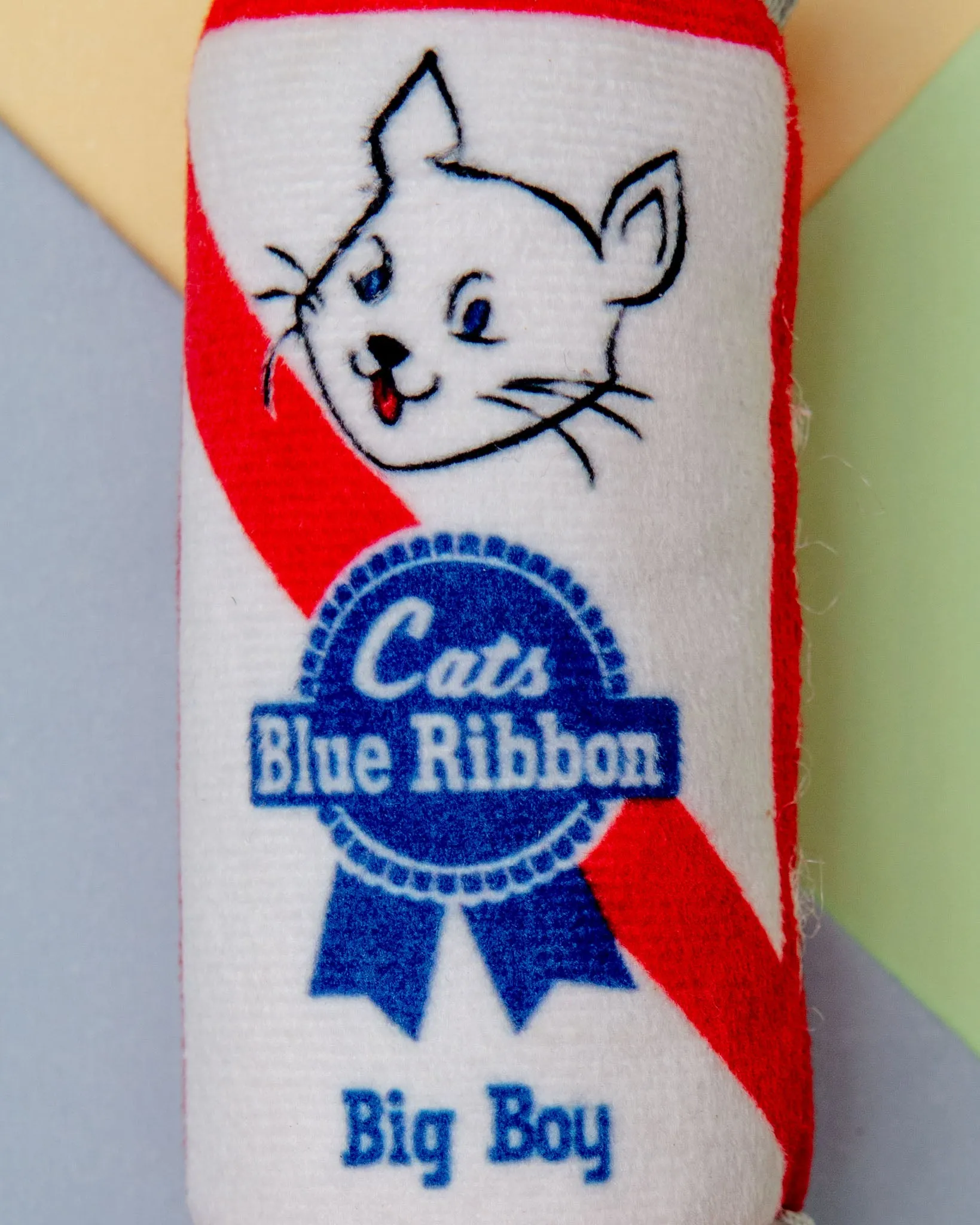 Blue Ribbon Crinkle Plush Cat Toy w/ Catnip