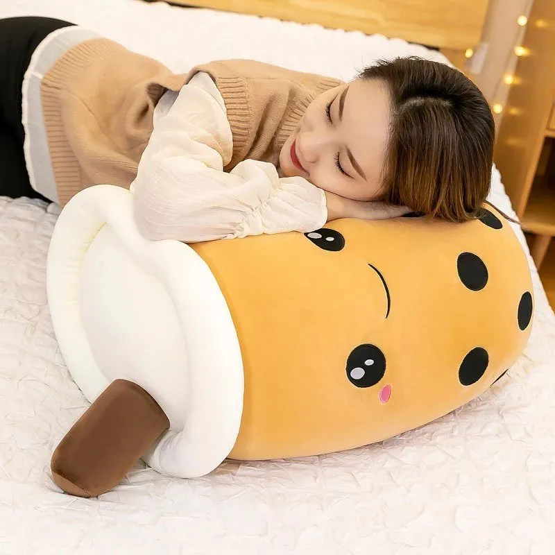 Boba Plush Cute Soft Boba Bubble Tea Stuffed Animal Pillow Plush Toy