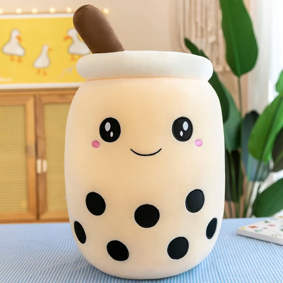 Boba Plush Cute Soft Boba Bubble Tea Stuffed Animal Pillow Plush Toy