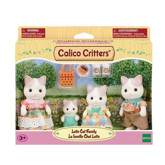 Calico Critters Latte Cat Family