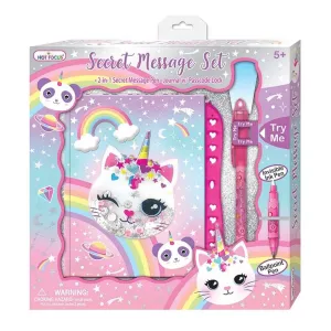 Cat Unicorn Secret Message Journal with Pen, 1 Count