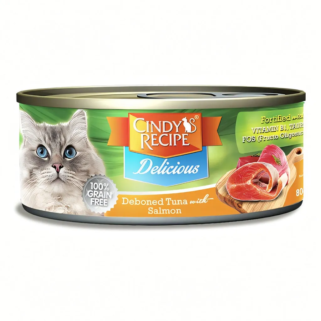 Cindy's Recipe Essential/Original/Delicious Wet Cat Food, 70g pouch, 80g can