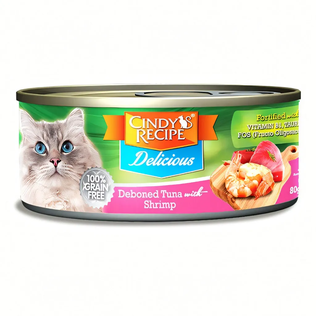 Cindy's Recipe Essential/Original/Delicious Wet Cat Food, 70g pouch, 80g can