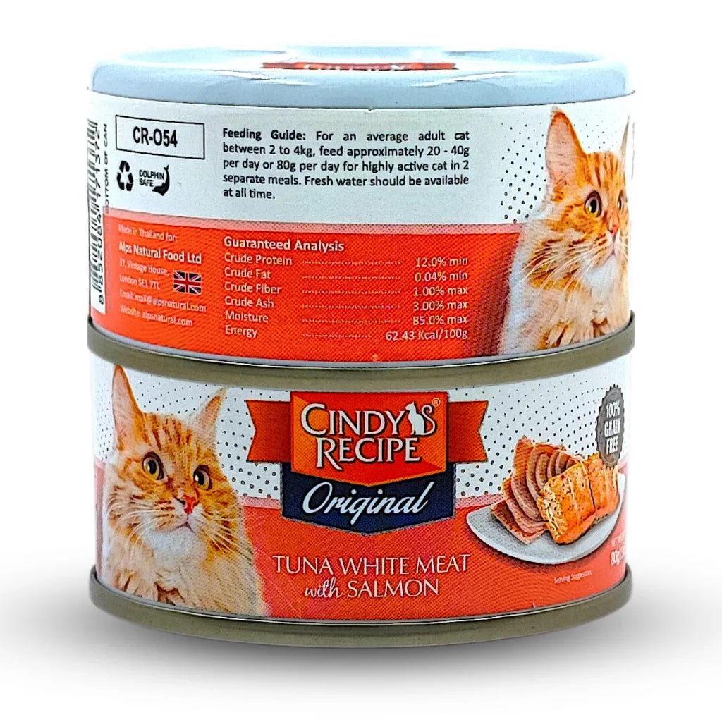 Cindy's Recipe Essential/Original/Delicious Wet Cat Food, 70g pouch, 80g can