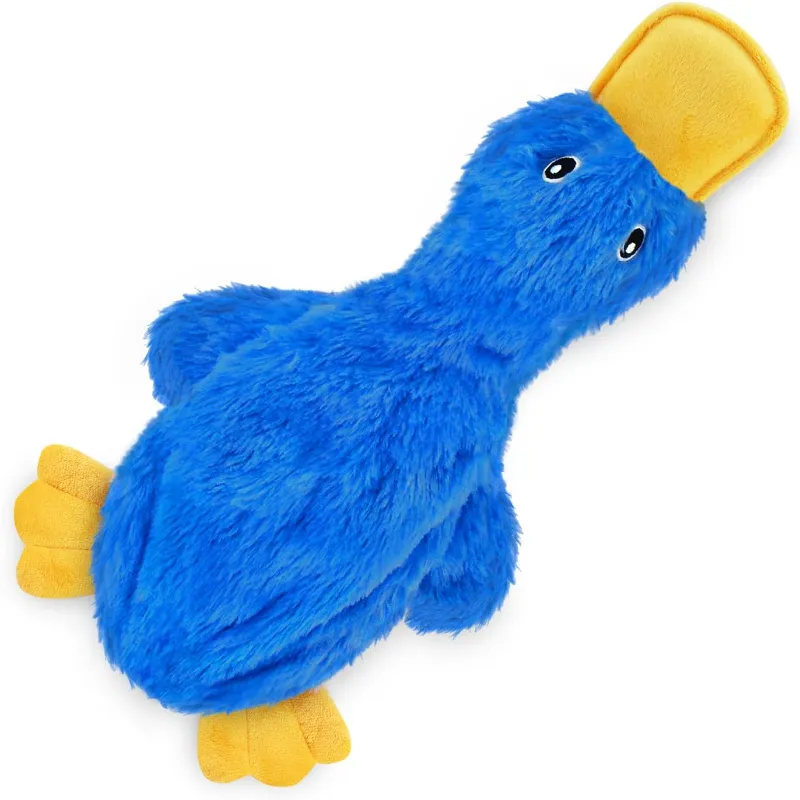 Crinkle Duck Shaped Dog Toy  With Squeaker