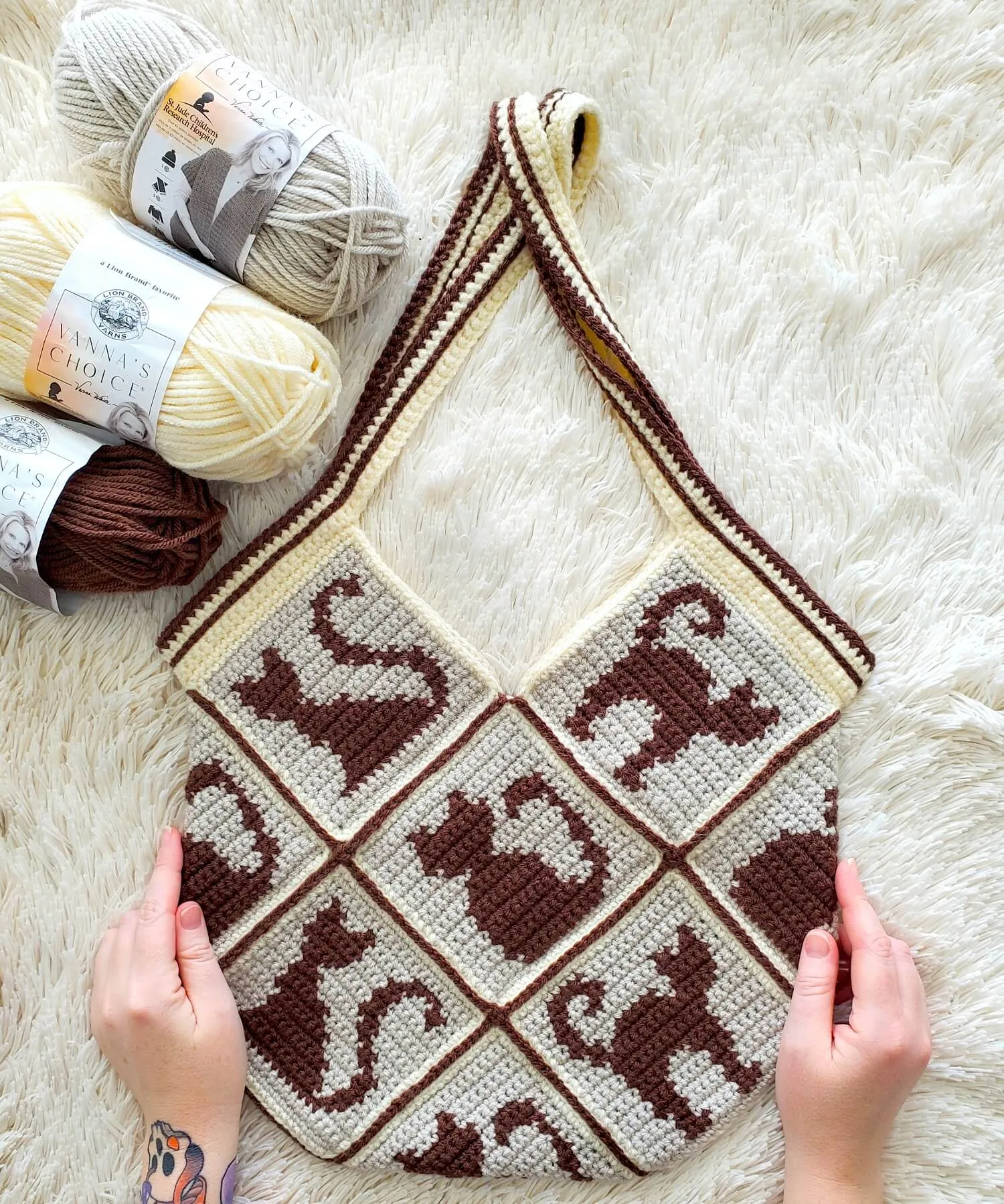 Crochet Kit - Cat Lady Bag