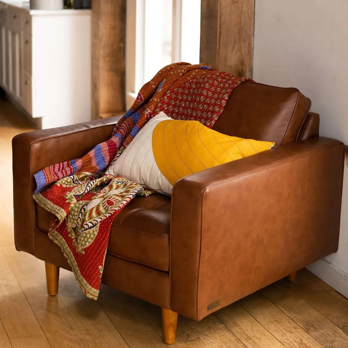 Curve Lumbar Pillow / Mustard