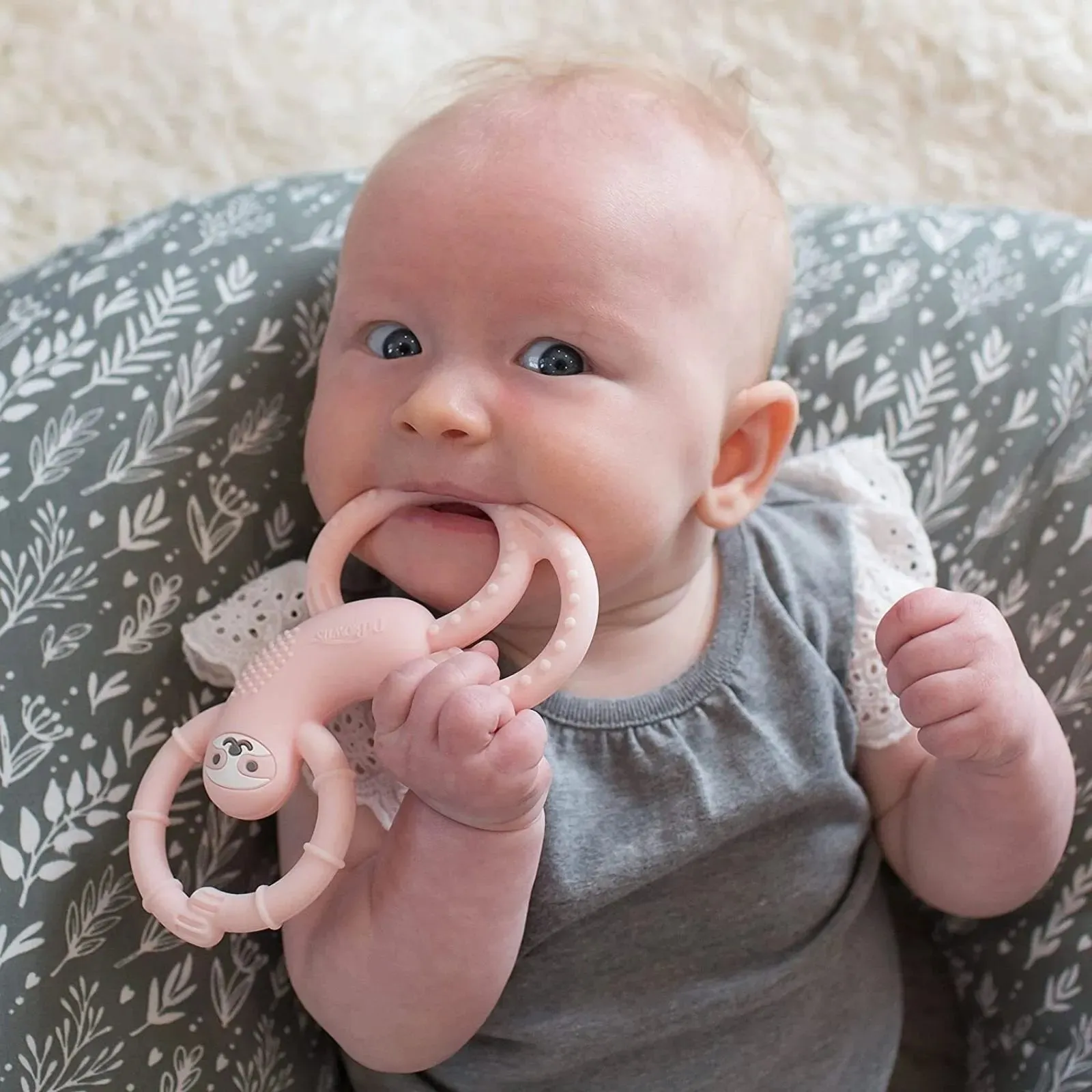 Dr. Brown's Sloth Long Limbed Teether - Pink