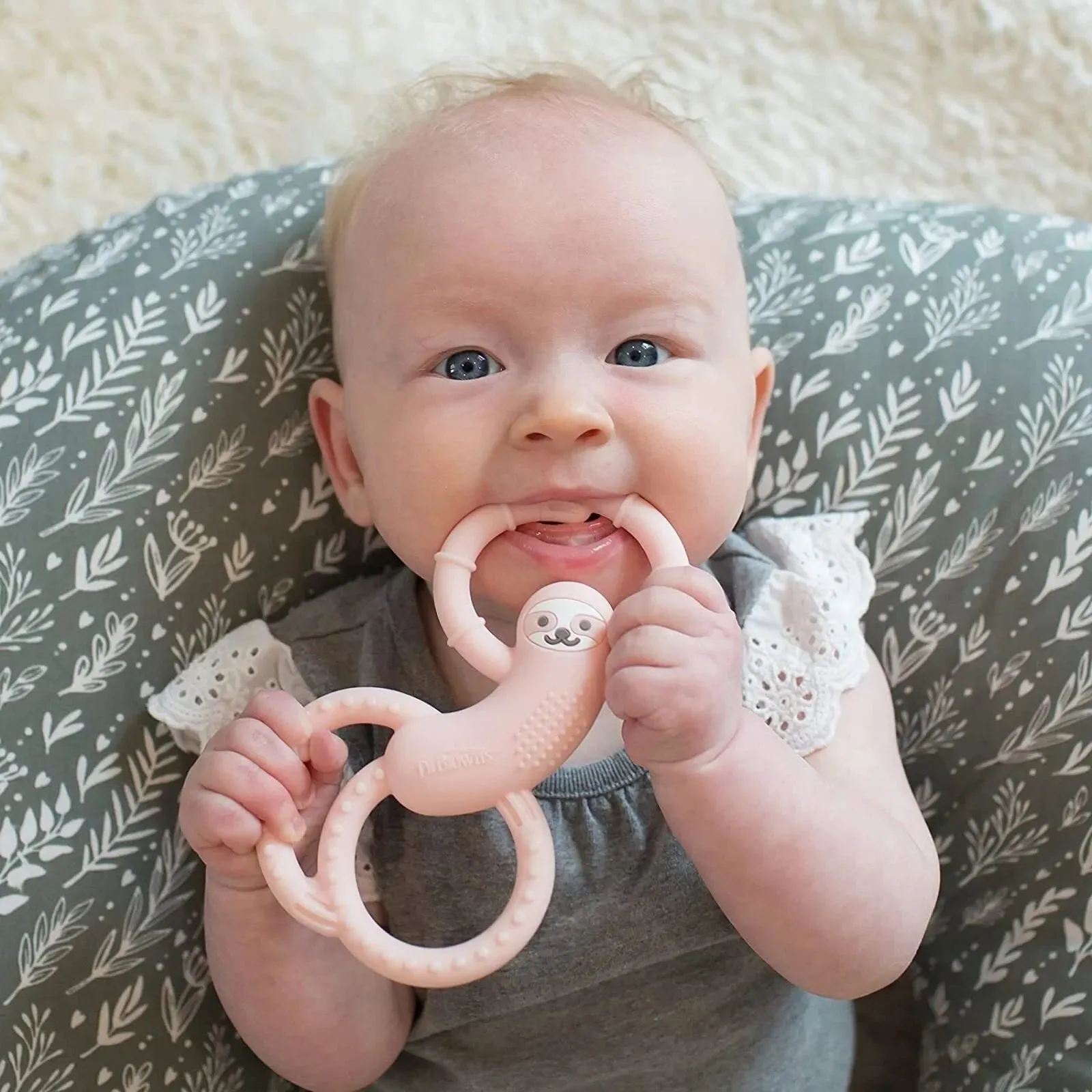 Dr. Brown's Sloth Long Limbed Teether - Pink