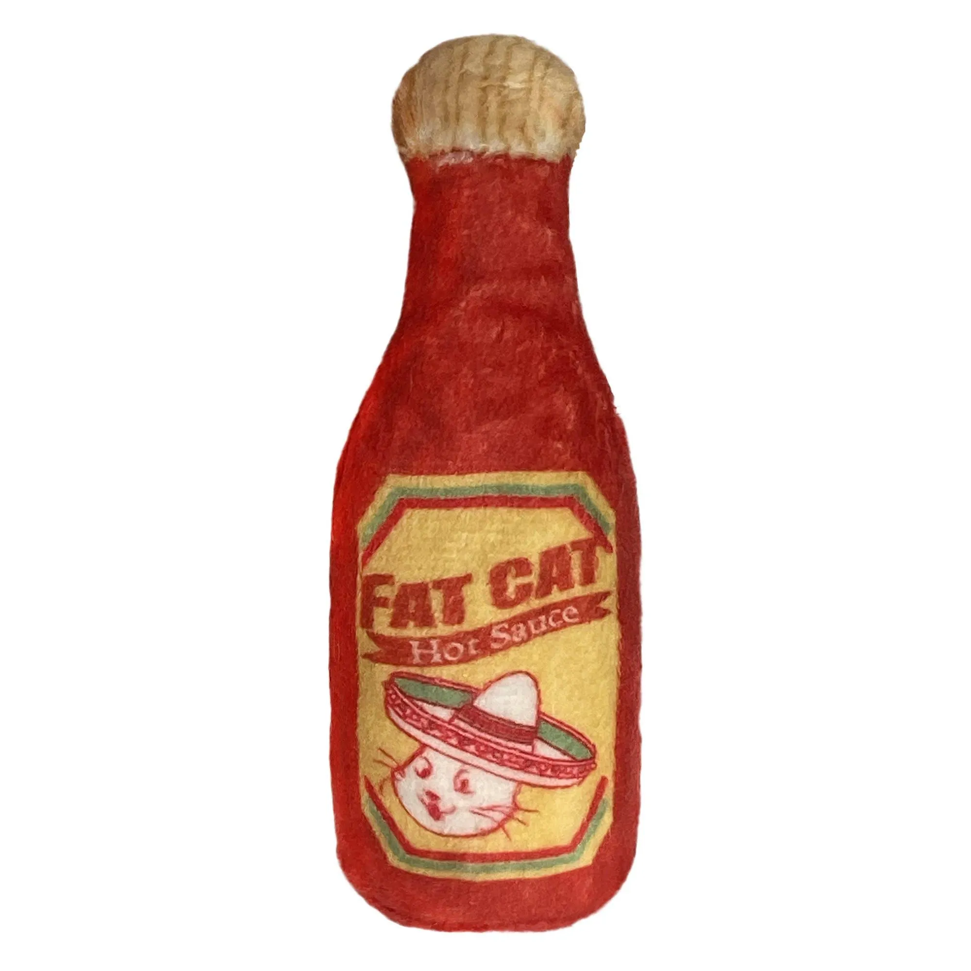 Fat Cat Hot Sauce Plush Toy For Cats