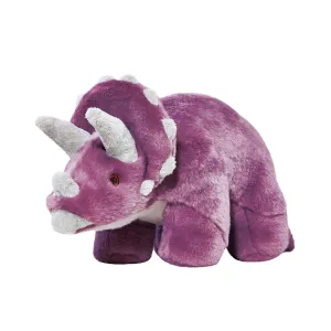 Fluff & Tuff Charlie Triceratops Plush Dog Toy - Wholesale