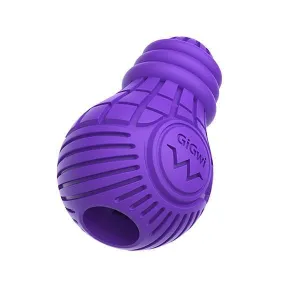 Gigwi Dog Toy Stuffable Rubber Bulb Purple L