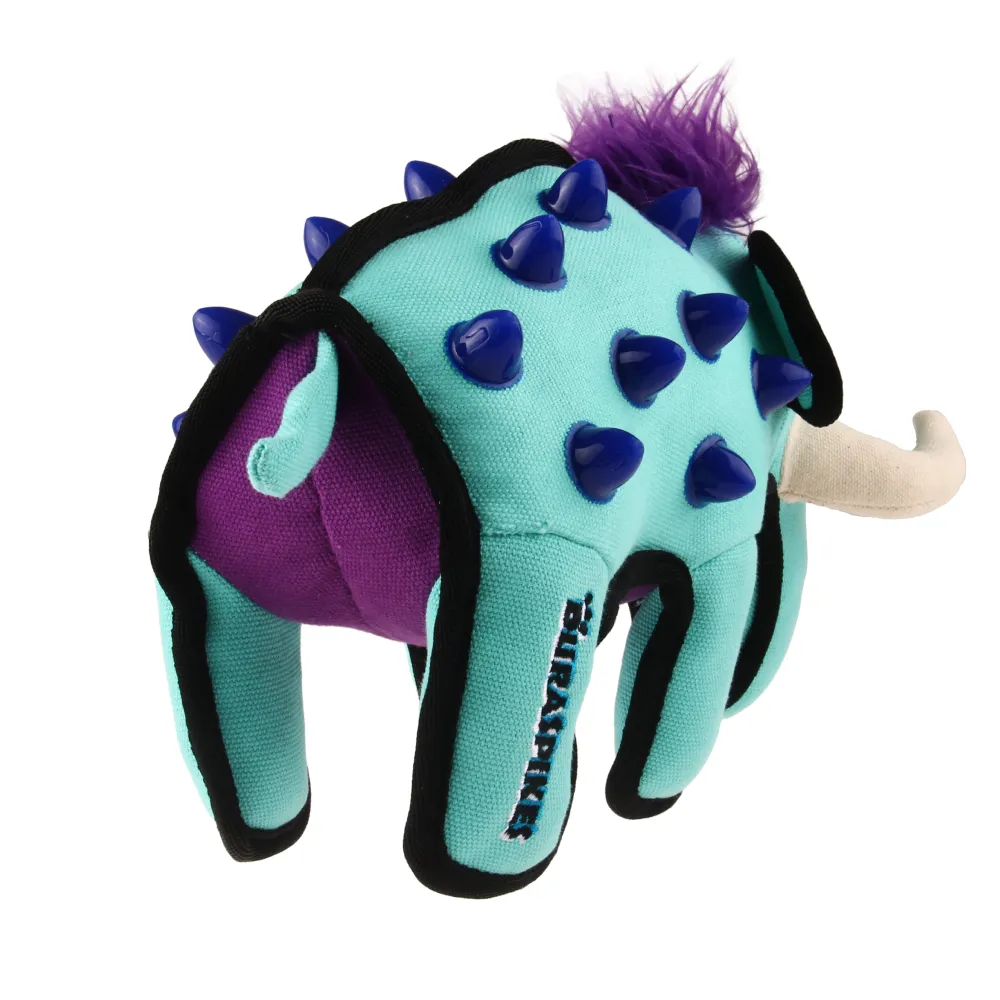 GiGwi Duraspikes Extra Durable Elephant Toy for Dogs (Light Blue) | For Medium Chewers