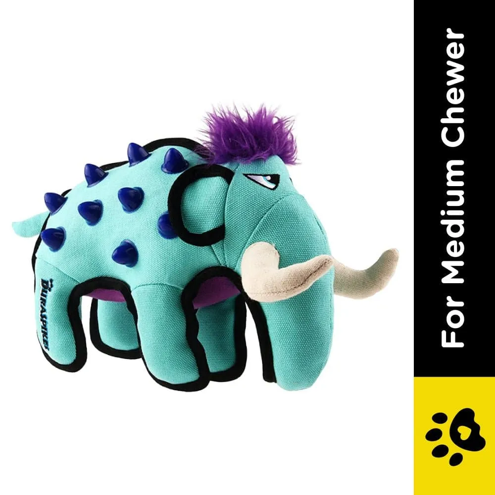 GiGwi Duraspikes Extra Durable Elephant Toy for Dogs (Light Blue) | For Medium Chewers