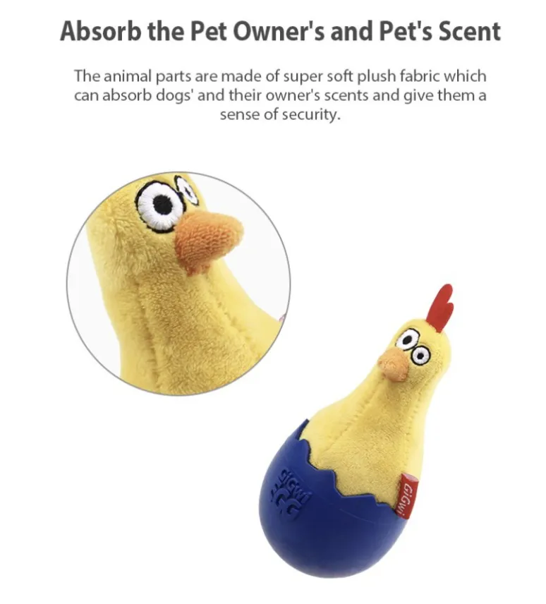 GiGwi Wobble Fun Series: Innovative, Wobble dog toy with squeaker