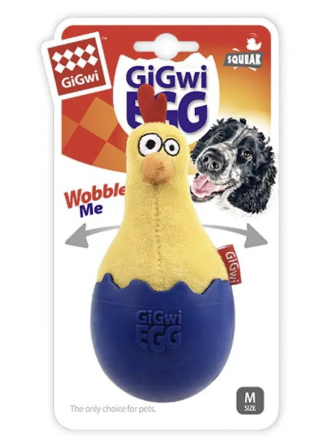 GiGwi Wobble Fun Series: Innovative, Wobble dog toy with squeaker