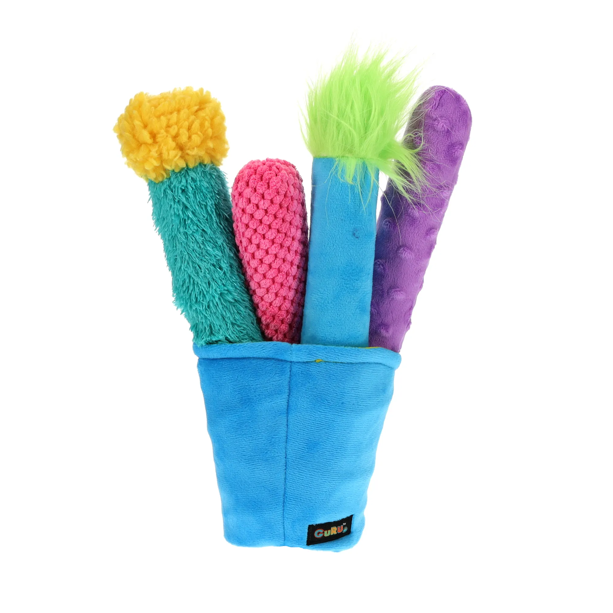 GURU Fry Guys Set 5 Piece Dog Toy