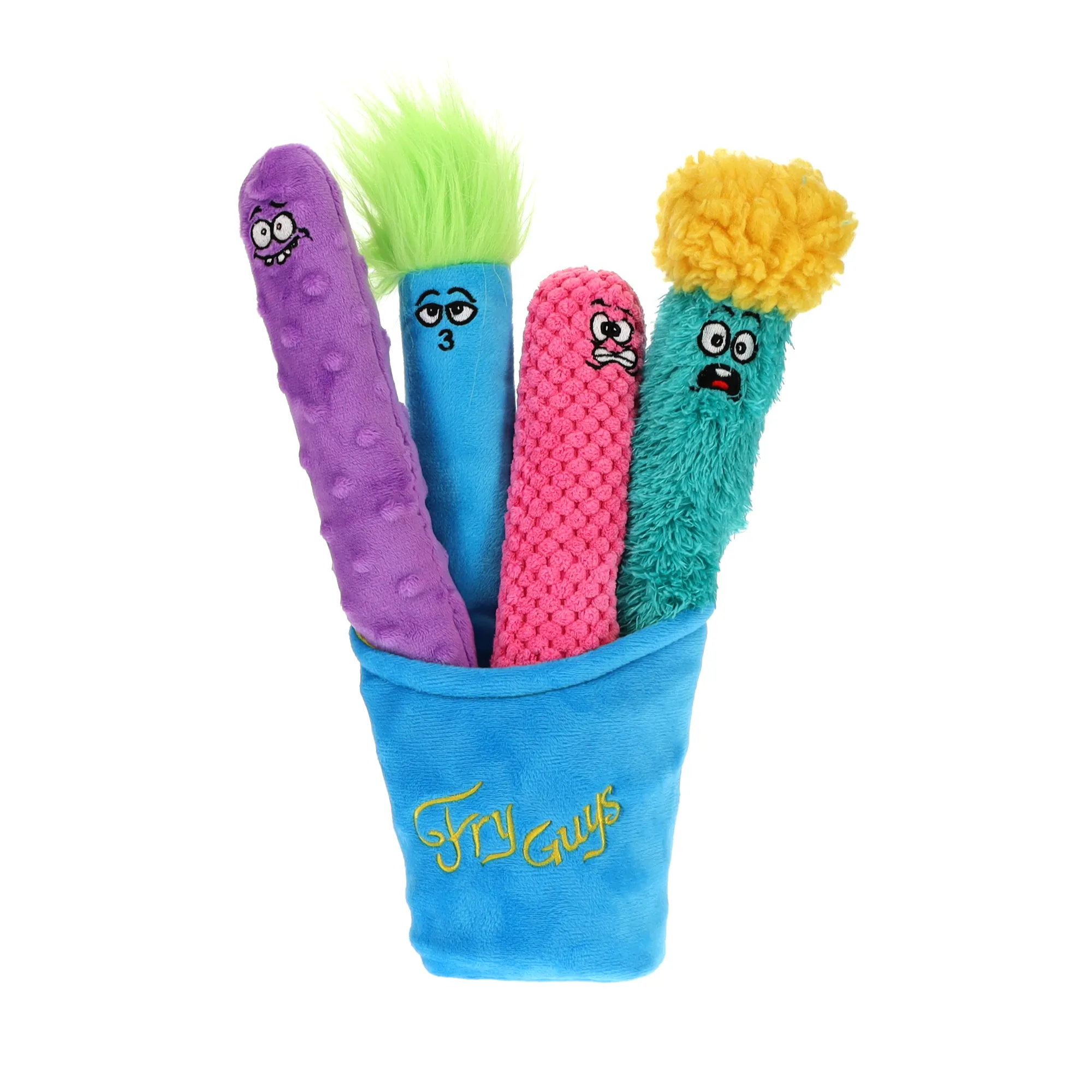 GURU Fry Guys Set 5 Piece Dog Toy