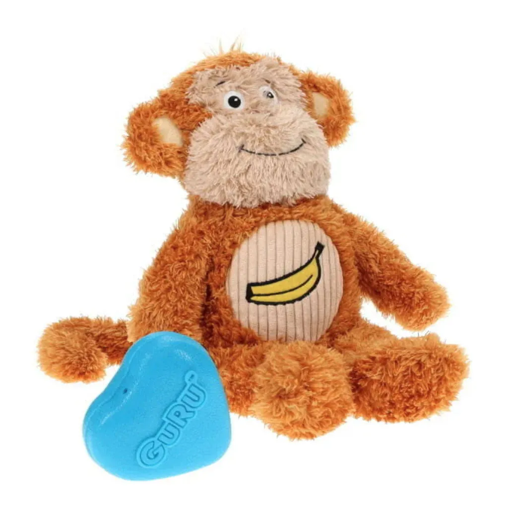 GURU Soft Scents Plush Dog Toy Monkey, Medium