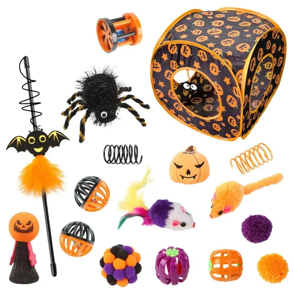 Halloween Pumpkin Catnip Toys