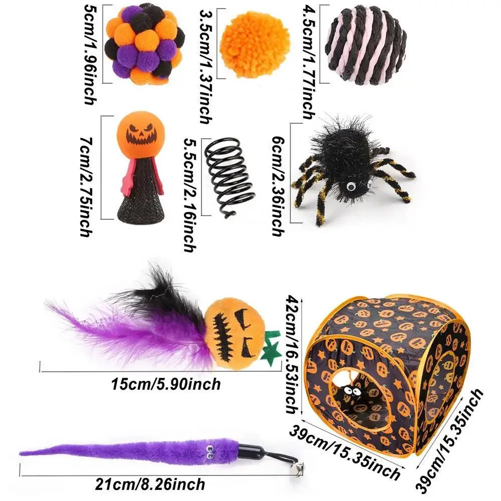 Halloween Pumpkin Catnip Toys