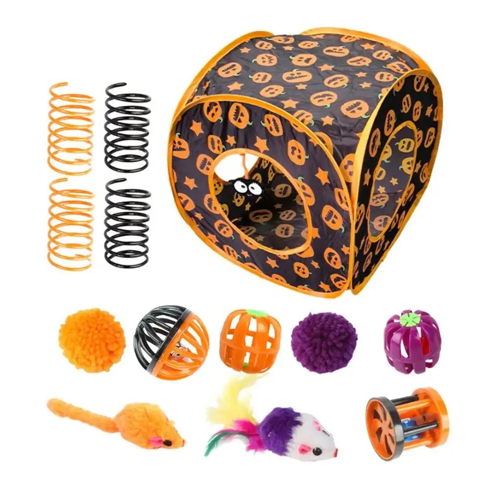 Halloween Pumpkin Catnip Toys