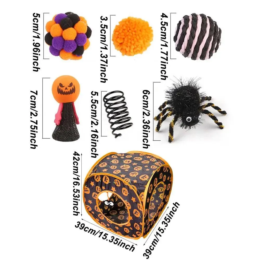 Halloween Pumpkin Catnip Toys