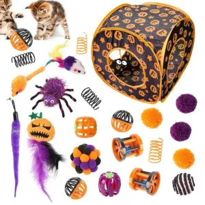 Halloween Pumpkin Catnip Toys