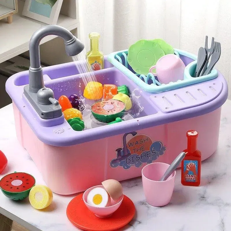 Interactive Dishwasher Toy: Fun Learning for Kids!