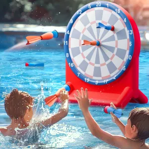 Kids Swimming Pool Toys, Inflatable Floating Dart Board Water Game