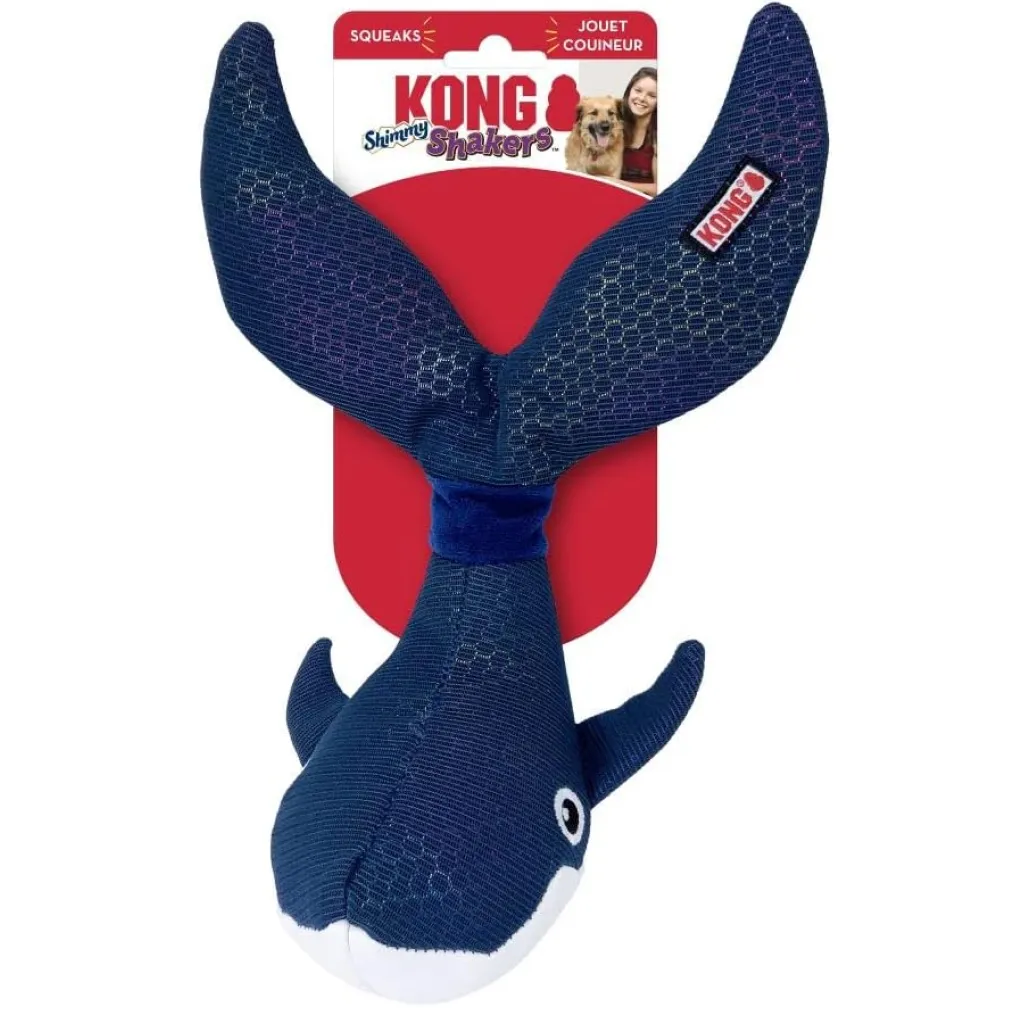 Kong Shakers Shimmy Whale Toy For Dog (Medium)