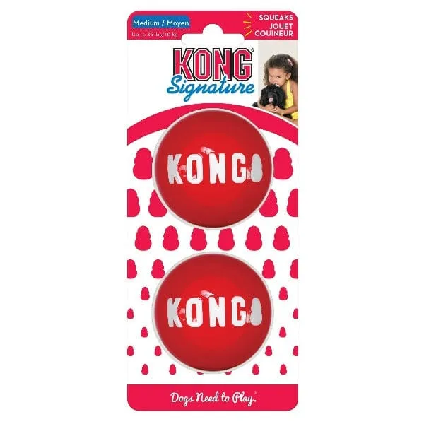 KONG Signature Ball 2-Pack Dog Toy