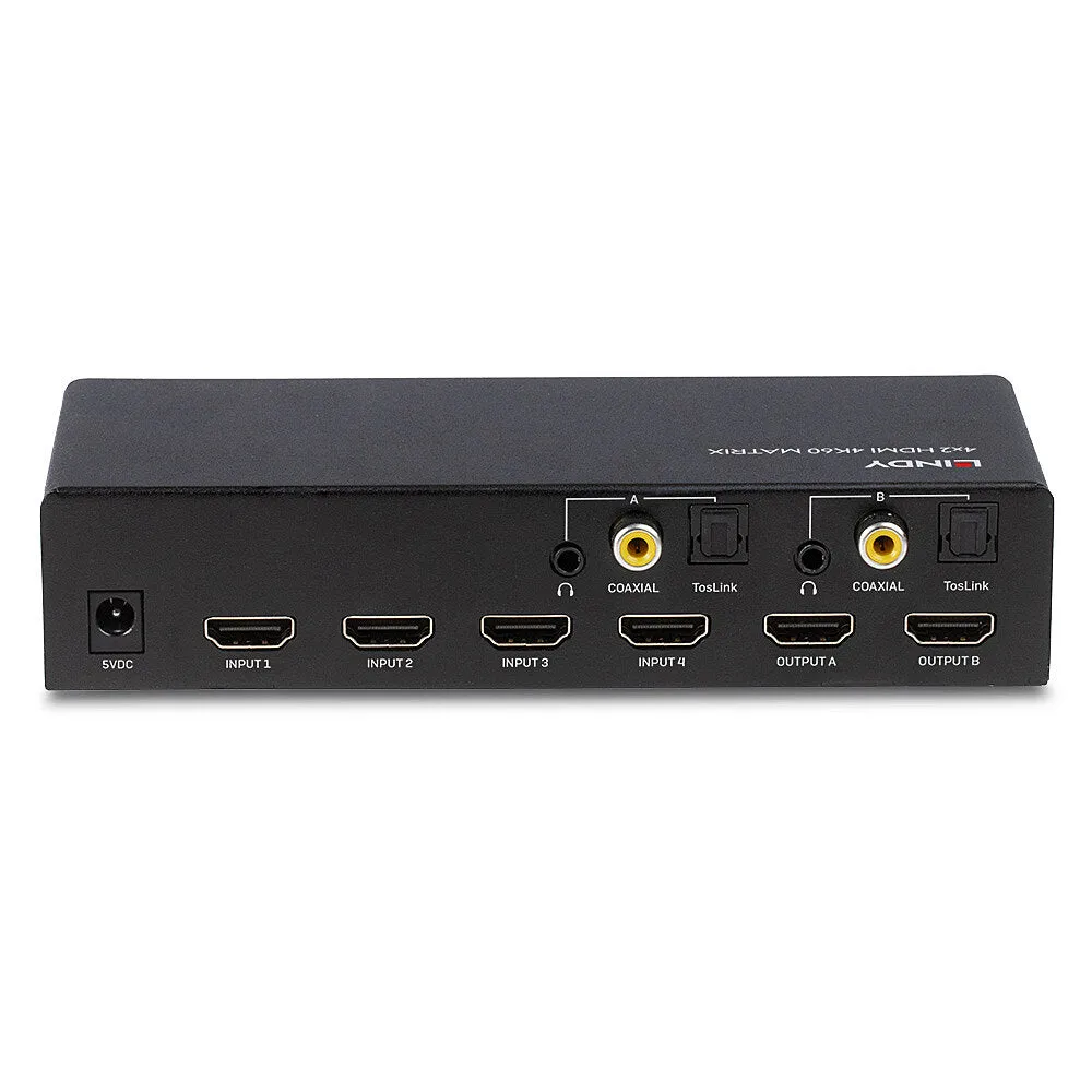 Lindy 4X2 Hdmi 2.0 18G Matrix Switch - Video/Audio Switch