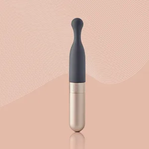 Love Not War Meile Grey Vibrator with NeoSIlicone Full Unit