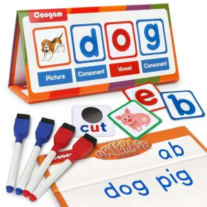 Magnetic Desktop Pocket Chart CVC Word Reading and Spelling Toy