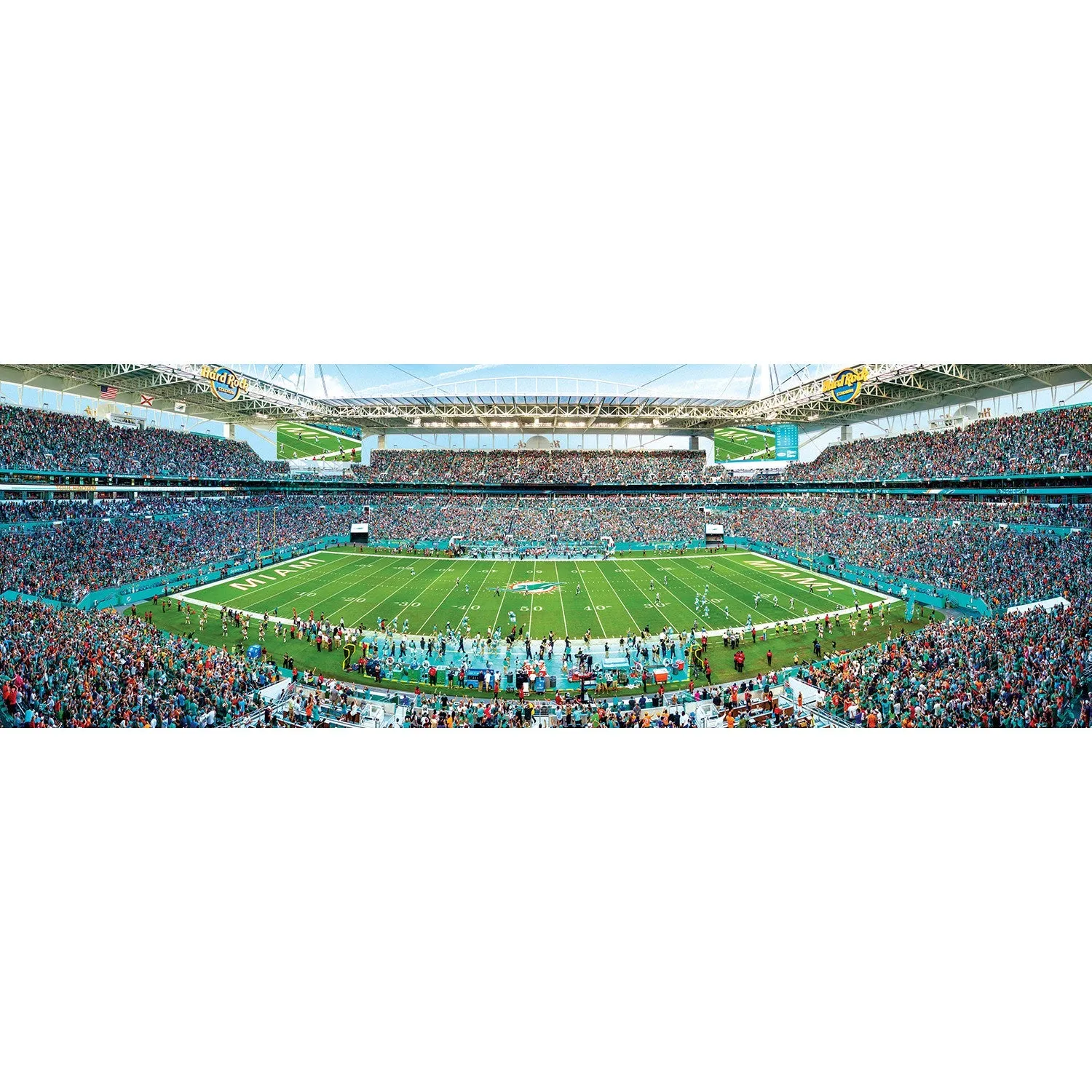 Miami Dolphins - 1000 Piece Panoramic Jigsaw Puzzle