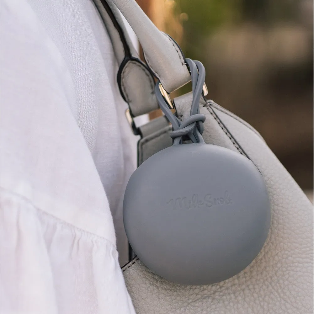 Milk Snob Calm n' Cuddle Cubby Pacifier Holder - Stone