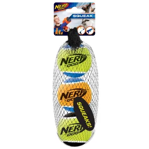 Nerf Squeak Tennis Balls - 3 Pack - Medium - 6.4 cm (2.5 in) SALE