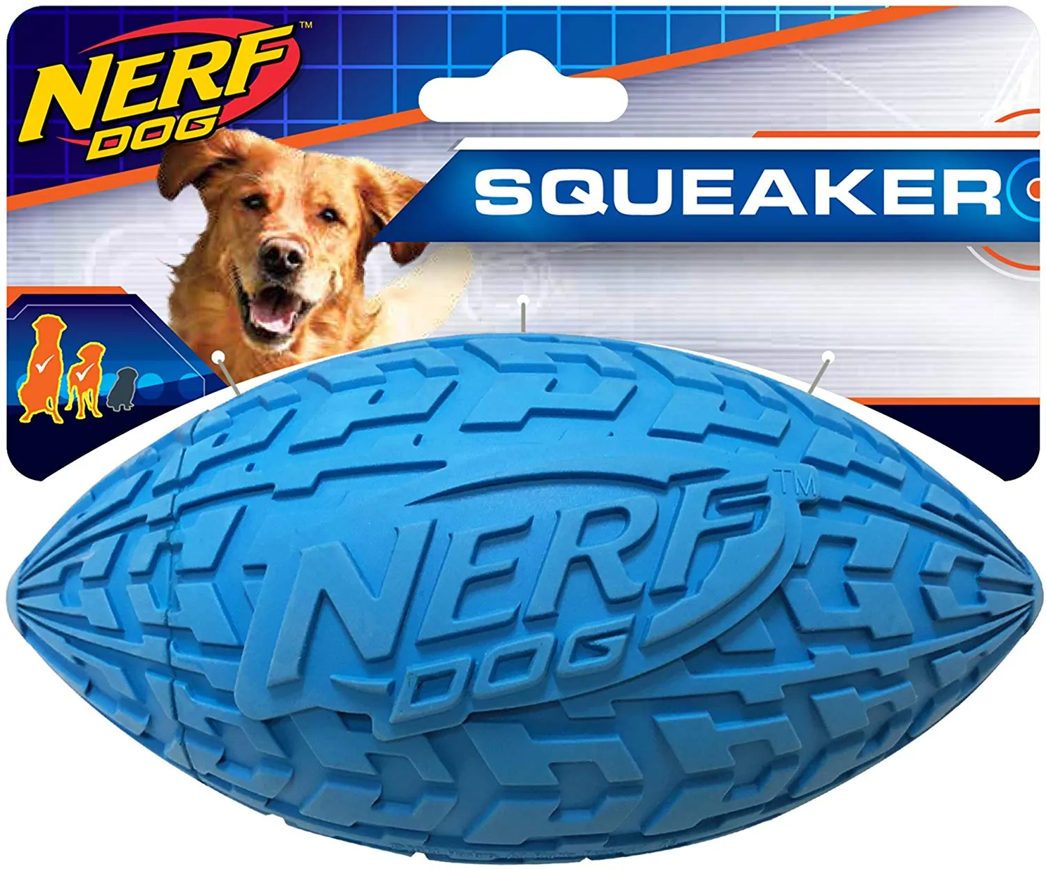 Nerf Tire Squeaker Football 15cm