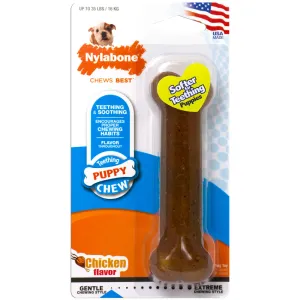 Nylabone Puppy Bone Dog Toy Chicken Wolf