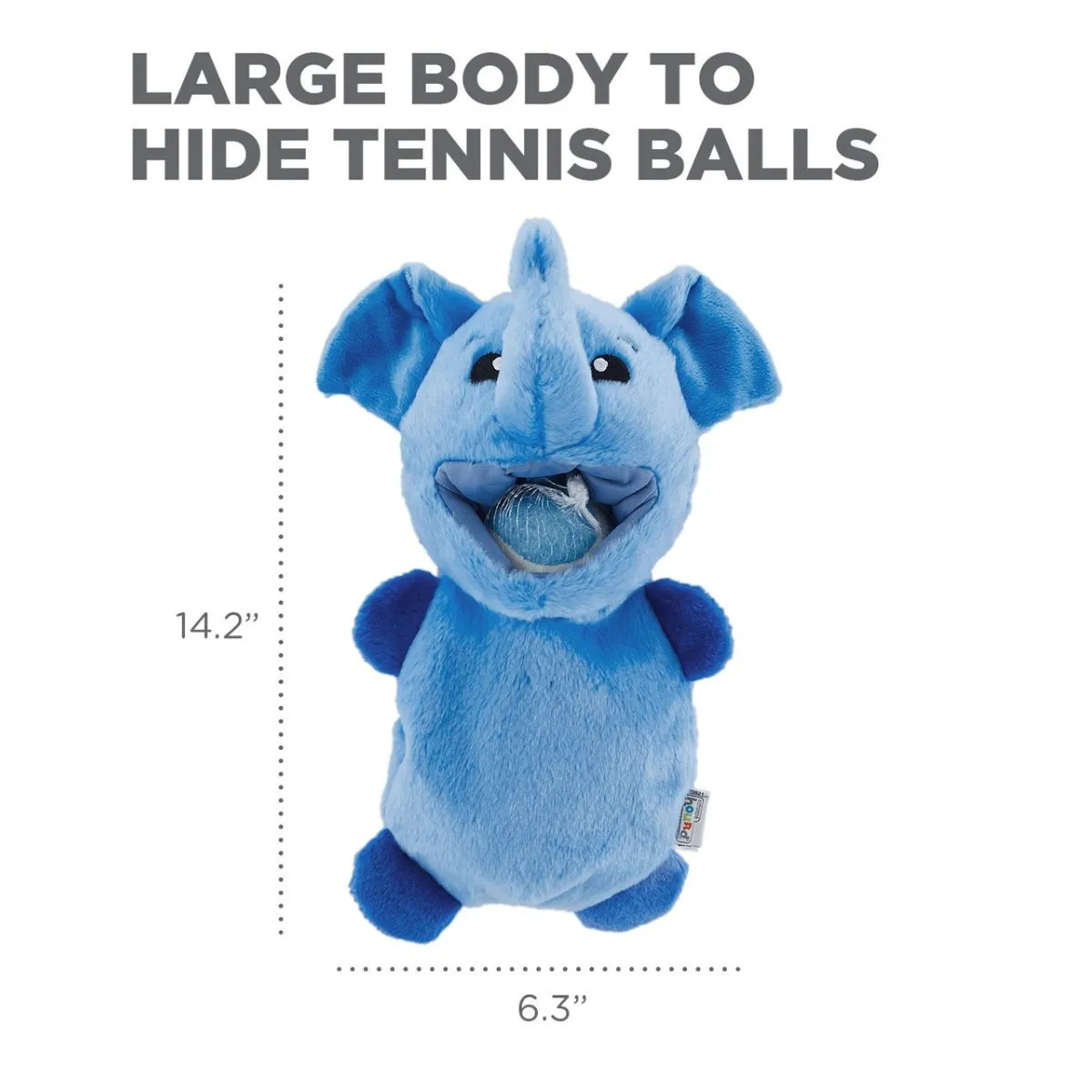 Outward Hound Ball Hogz Hide and Seek Dog Toy Blue