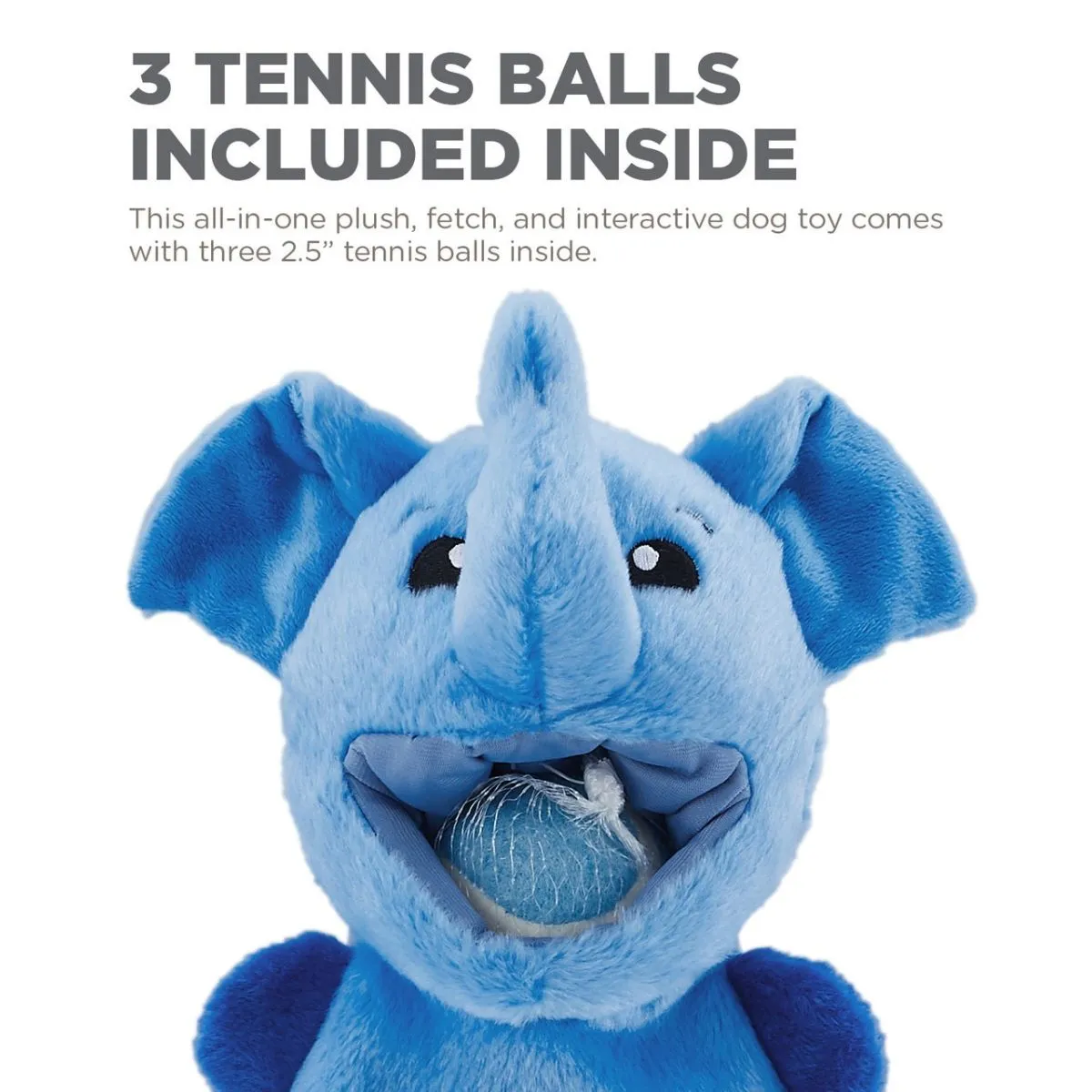 Outward Hound Ball Hogz Hide and Seek Dog Toy Blue