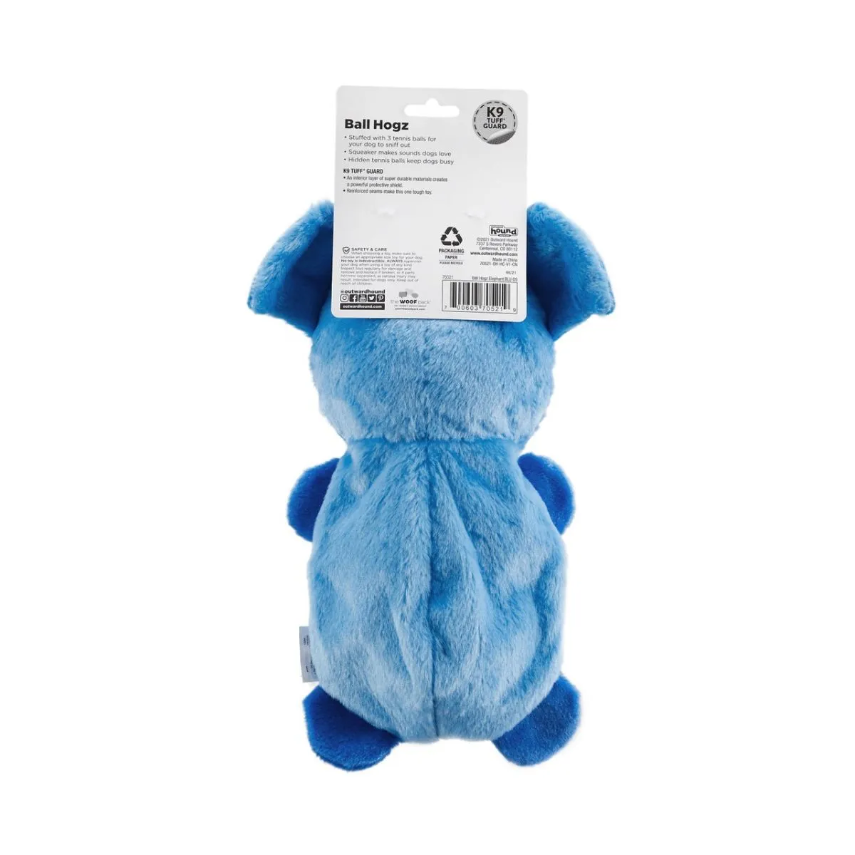 Outward Hound Ball Hogz Hide and Seek Dog Toy Blue