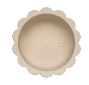 Petite Eats Silicone Baby Lion Bowl - Sand