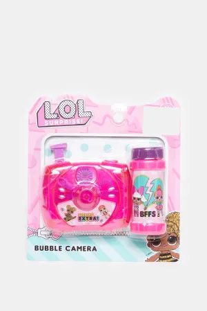 Pink Printed LOL Bubble Camera